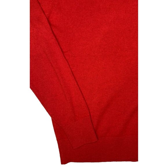 Cremieux Daniel Men’s Medium Red 100% Cashmere Luxury V-Neck Pullover Sweater - Picture 6 of 6